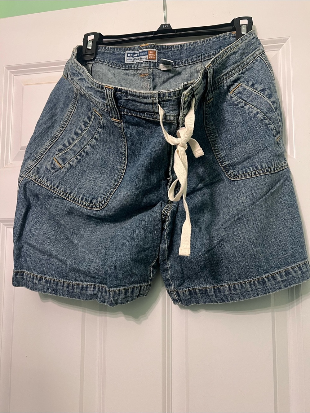 Old Navy Women's Denim Utility Shorts with Drawstring